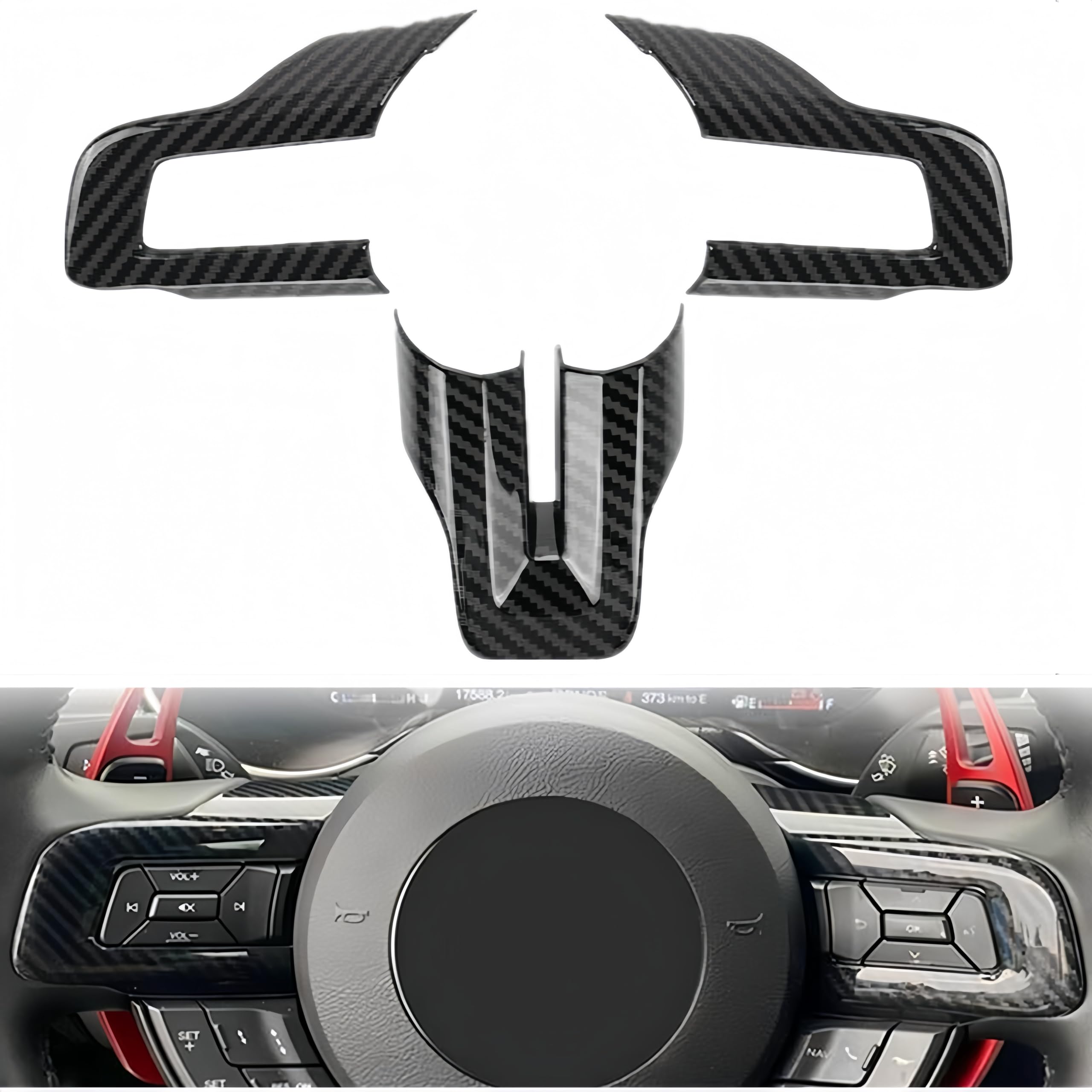 Steering Wheel Cover Trim for Ford Mustang - Product Imagery