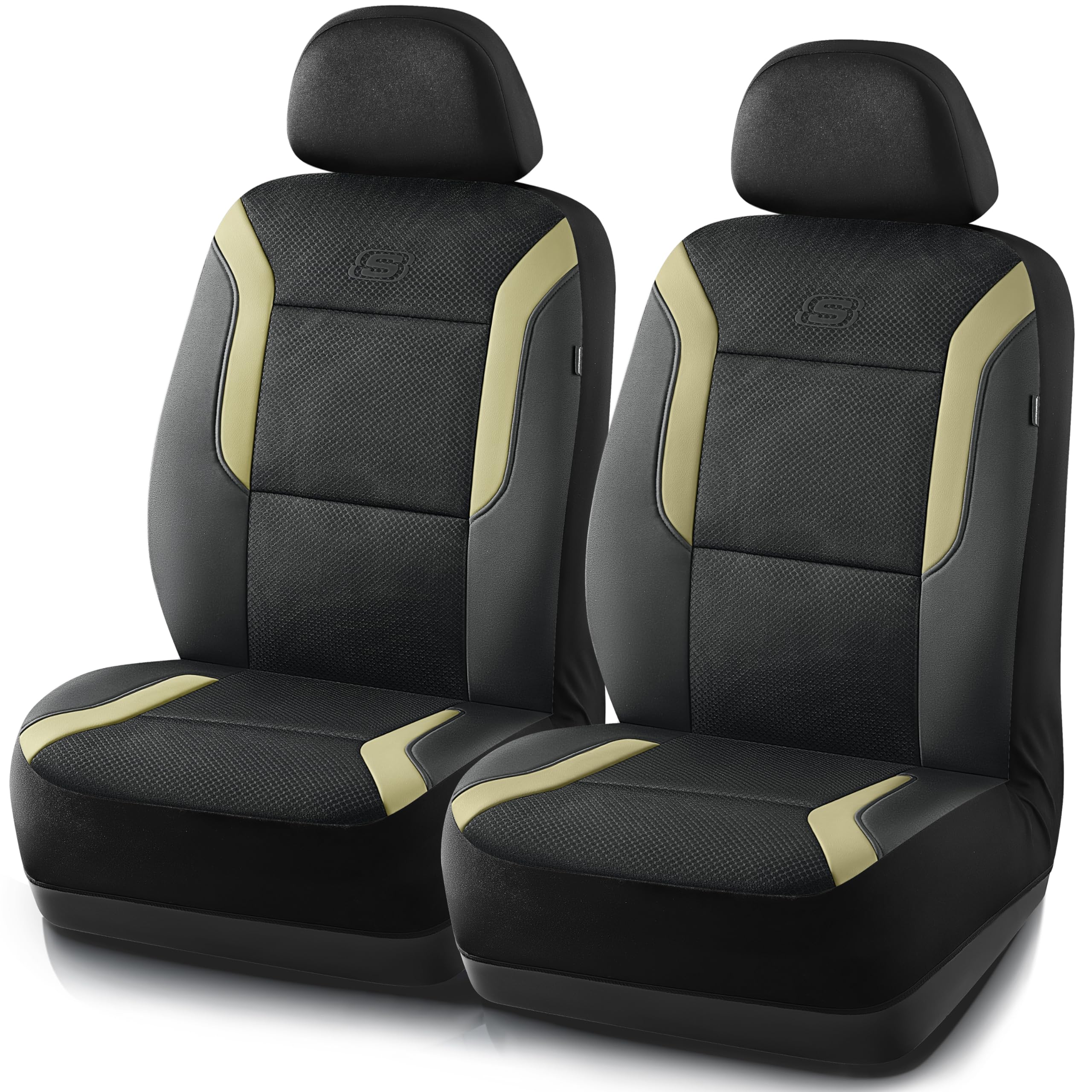 Skechers Memory Foam Car Seat Covers, Air Cool Mesh Thick Seat - Product Imagery