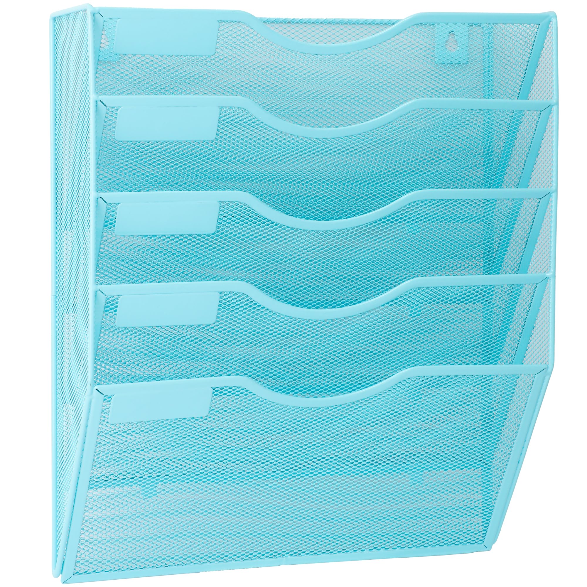 EASEPRES 5 Pocket Mesh Hanging Wall File Organizer, Wall Mounted - Product Imagery