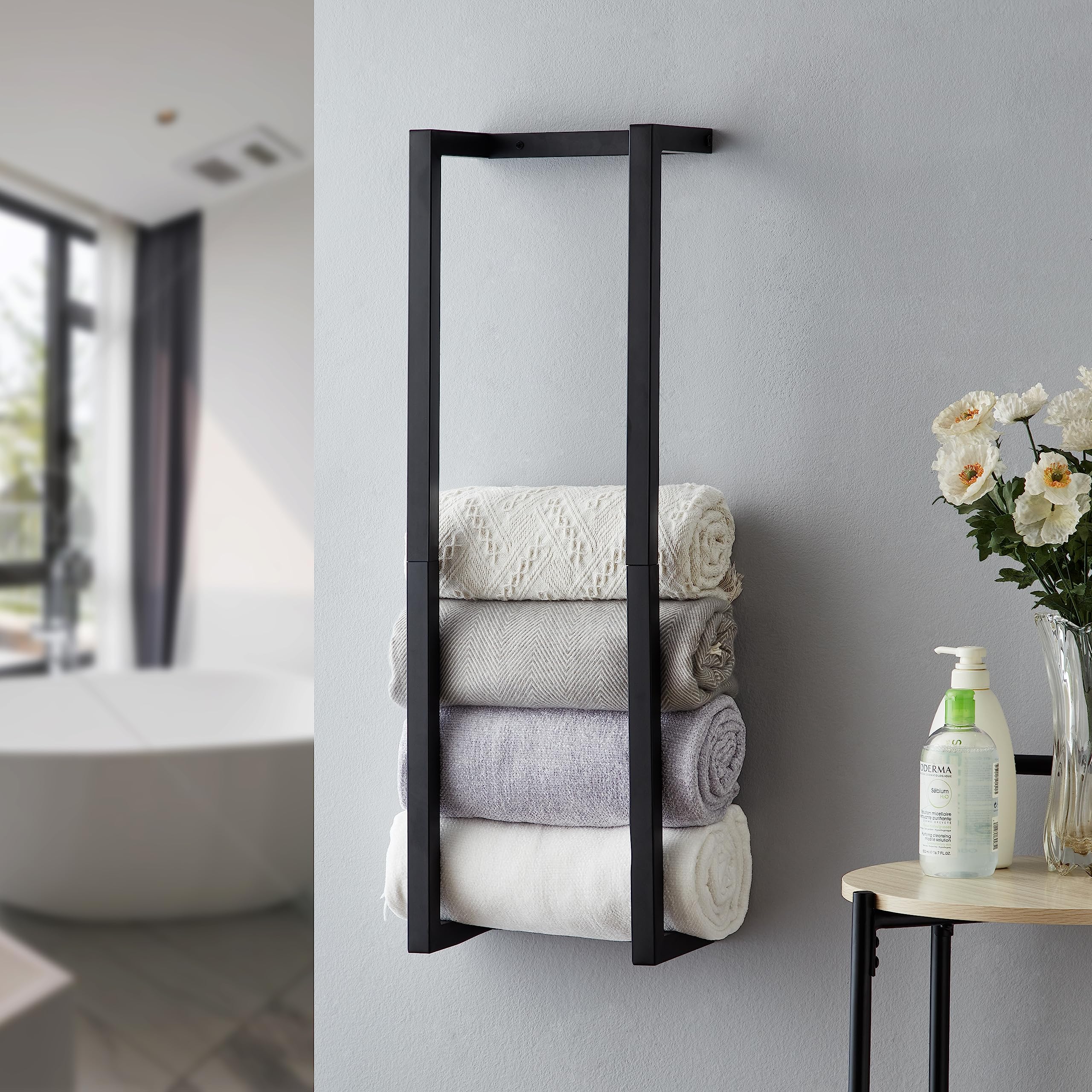 Towel Rack for Rolled Towels, Towel Rack for Bathroom,Wall - Product Imagery